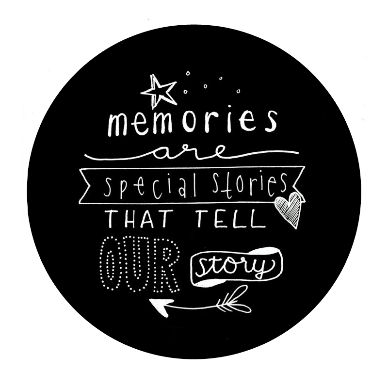 Memories are special stories... zwart