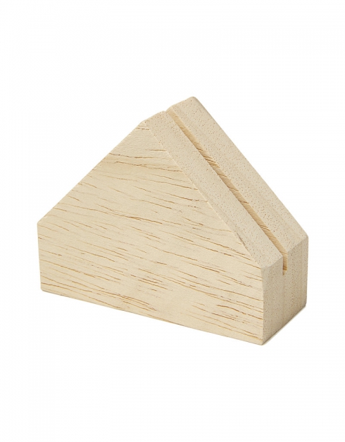 Kaartenhouder huisje hout