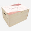 Blanke box middel aqua roze
